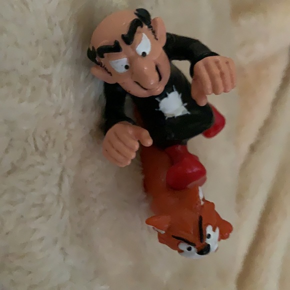 Gargamel figurine with Azrael the cat. - Picture 6 of 6